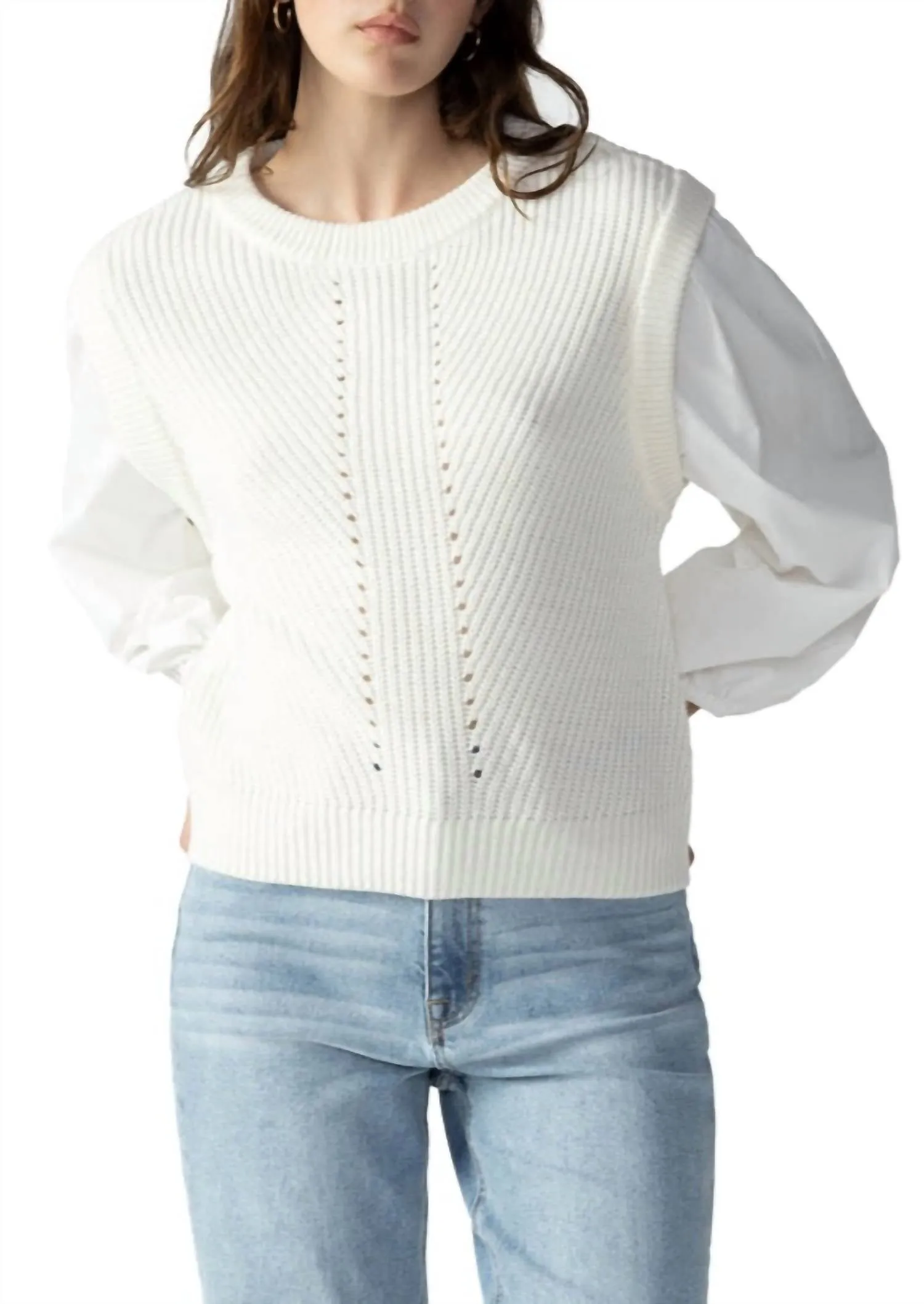 2 Become 1 Sweater In Creme