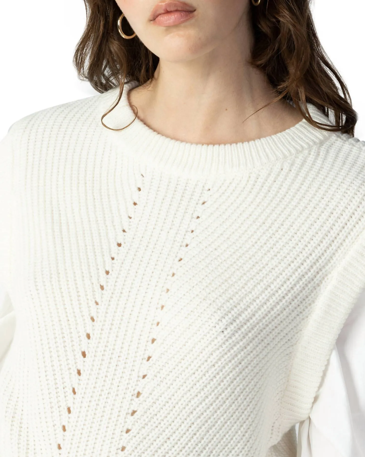 2 Become 1 Sweater In Creme