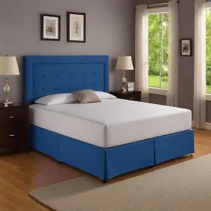 24" Inches Drop Bed Skirt Royal Blue Egyptian Cotton 1000TC