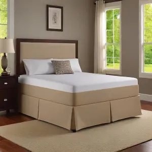 24" Inches Drop Bed Skirt Taupe Egyptian Cotton 1000TC