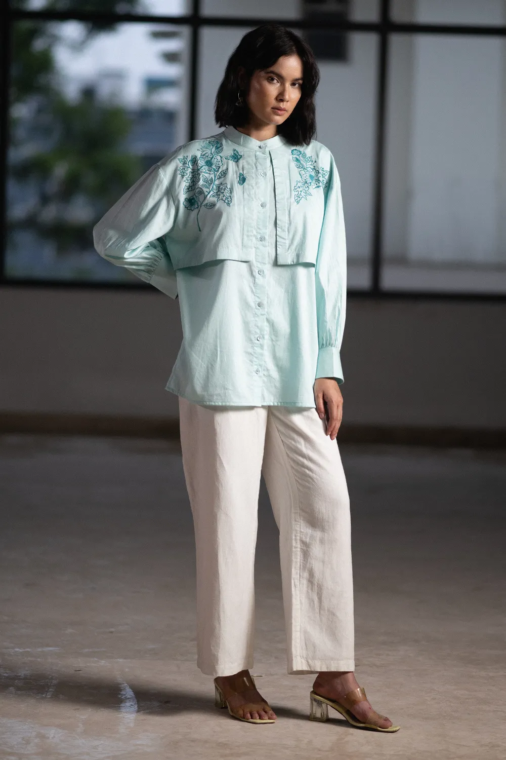 Aqua Winged Shirt