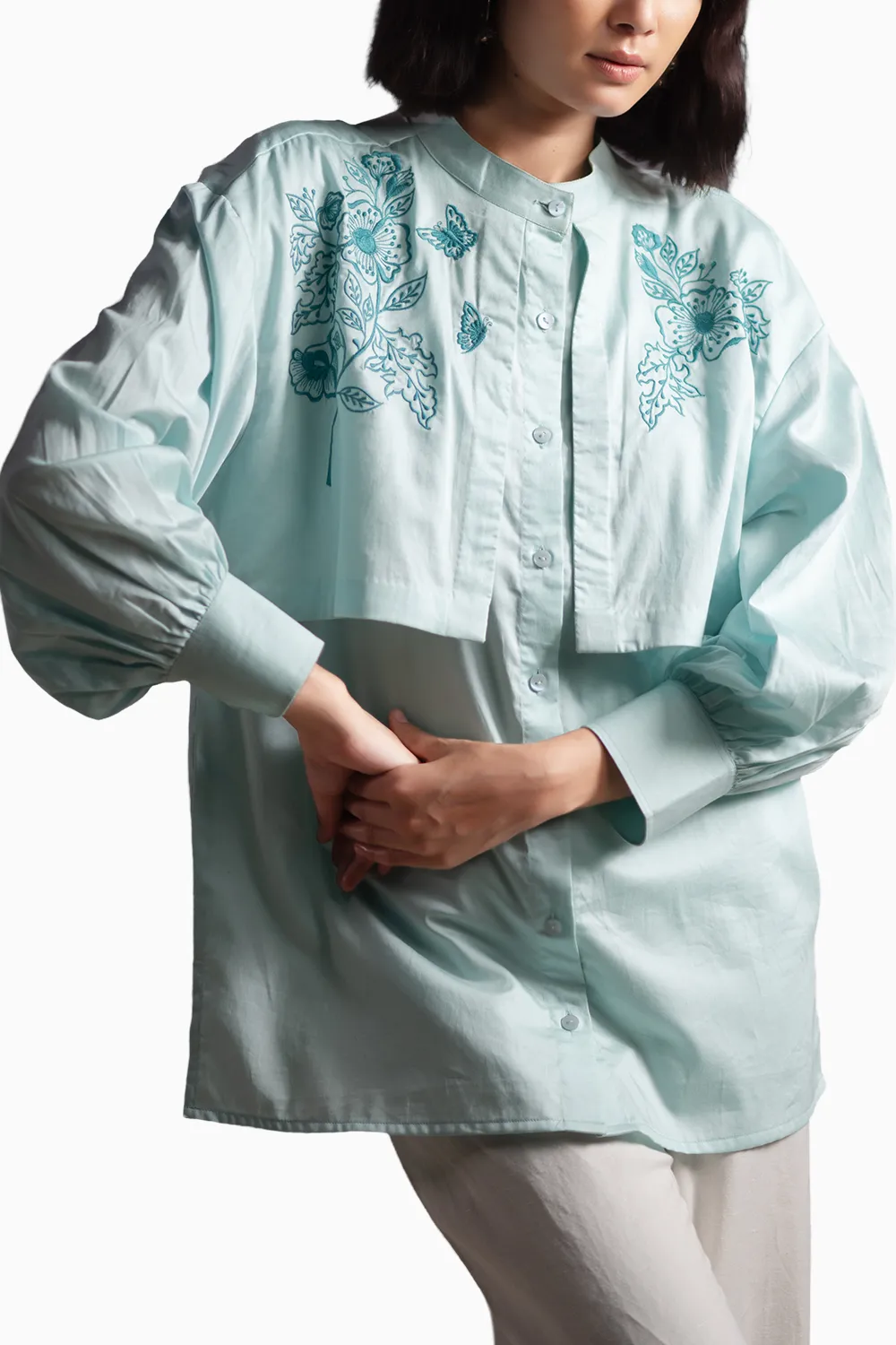 Aqua Winged Shirt