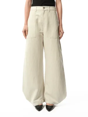 Balloon Trouser AF in Ecru