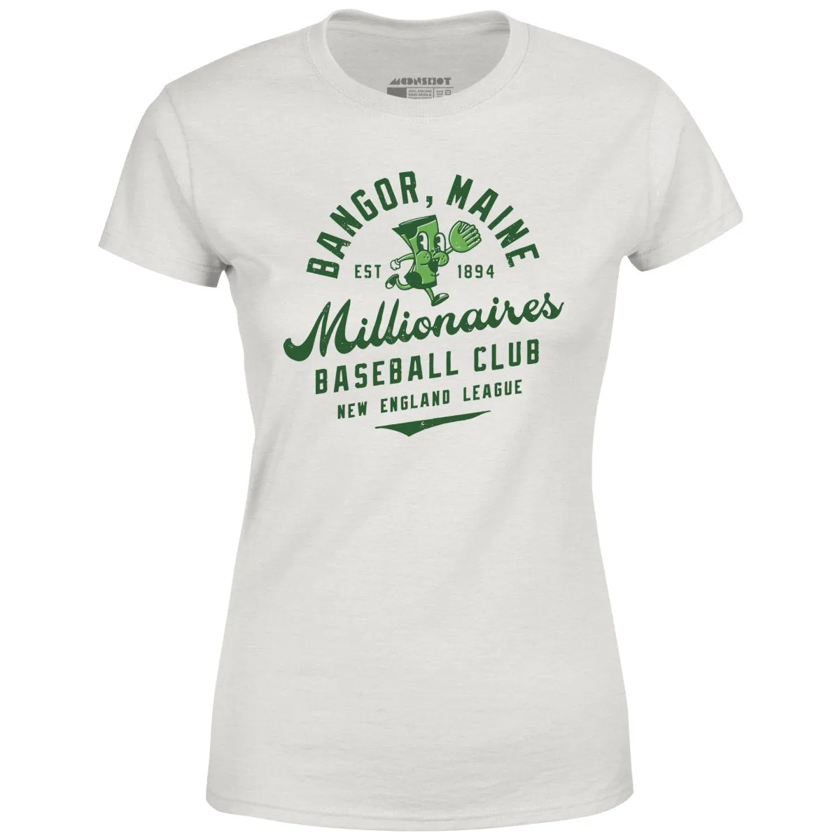 Bangor Millionaires - Maine - Vintage Defunct Baseball Teams - Women's T-Shirt