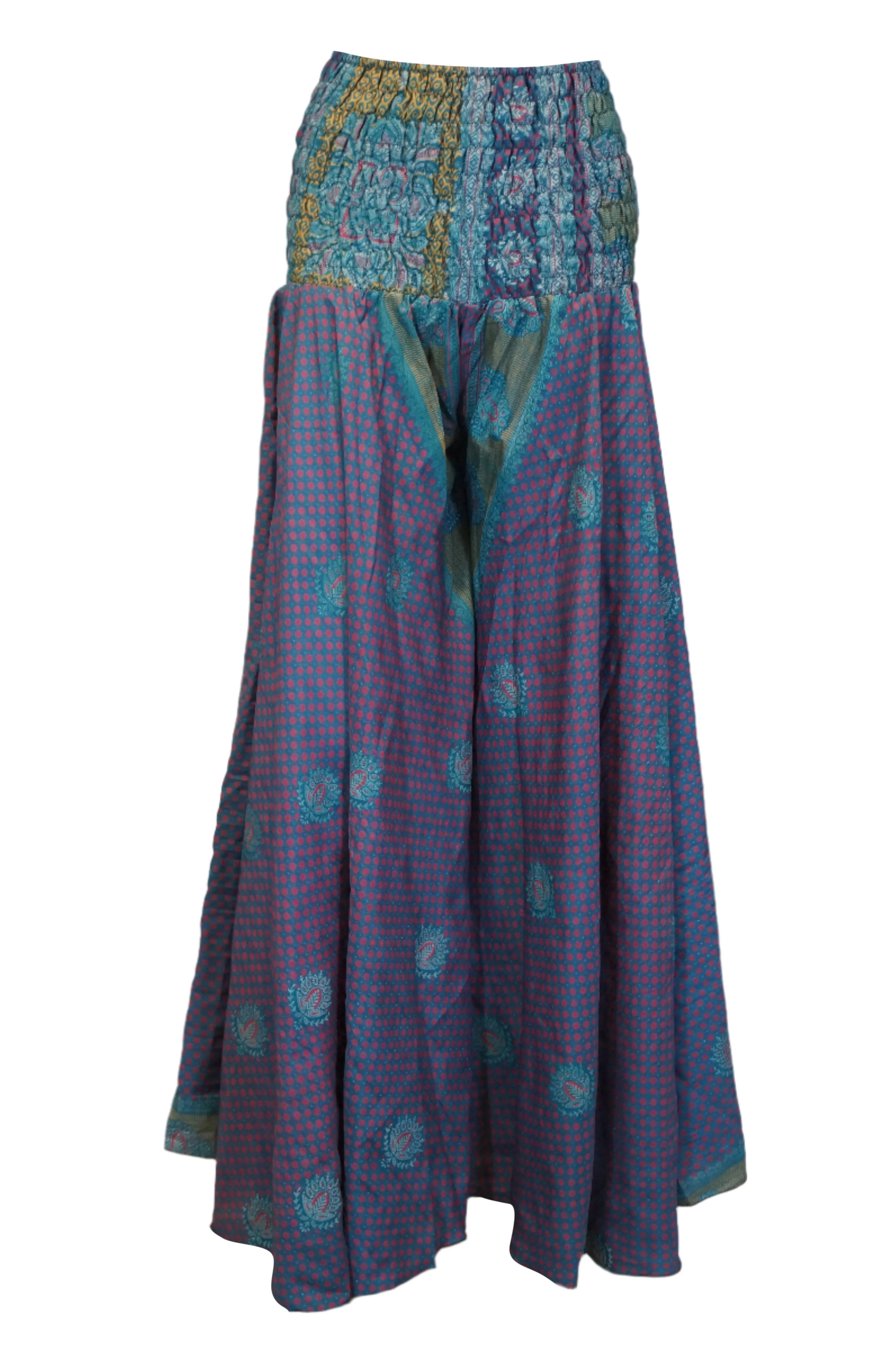 Bohemian Dark Purple Wide-Leg Palazzo Pants – Graceful, Airy & Timelessly Chic SM