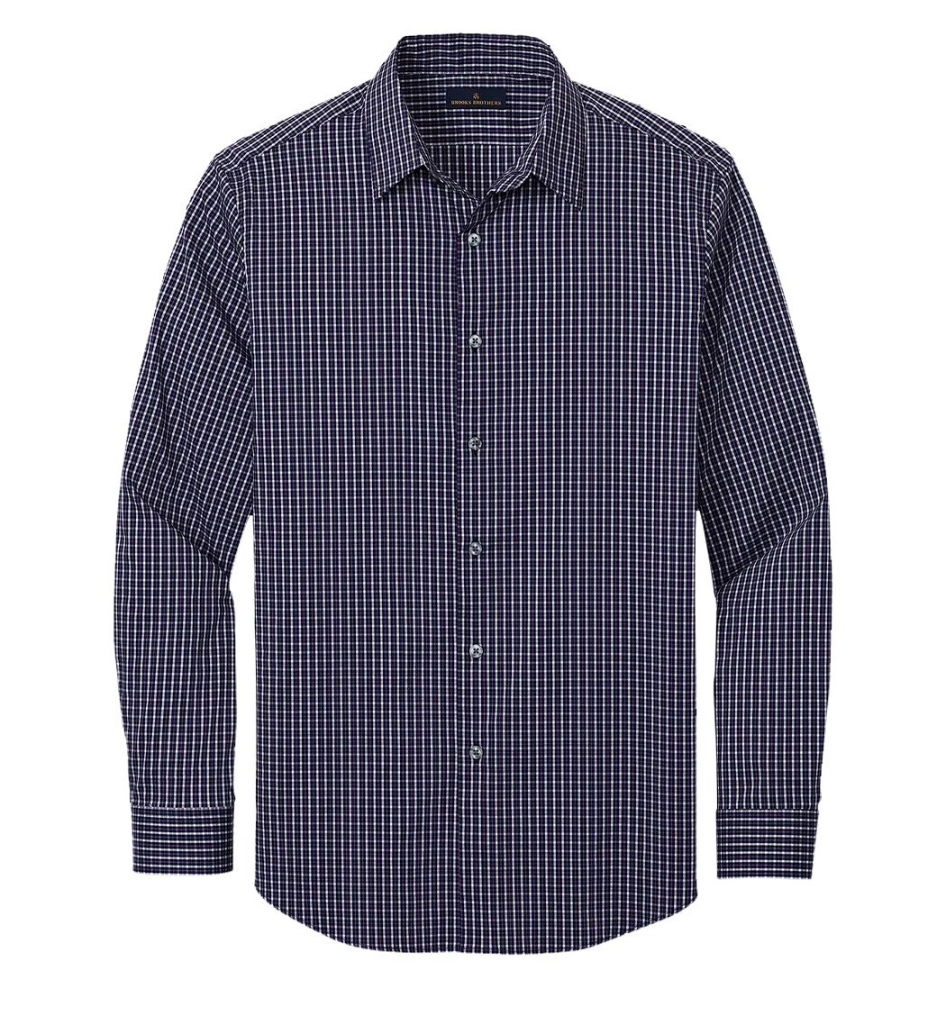 Brooks Brothers Custom Men's Tech Stretch Patterned Shirt