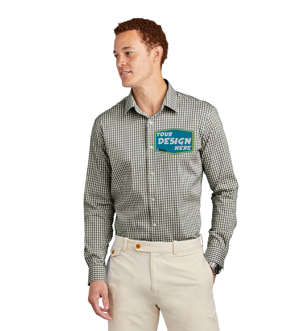 Brooks Brothers Custom Men's Tech Stretch Patterned Shirt