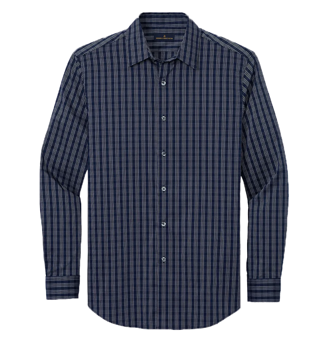 Brooks Brothers Custom Men's Tech Stretch Patterned Shirt