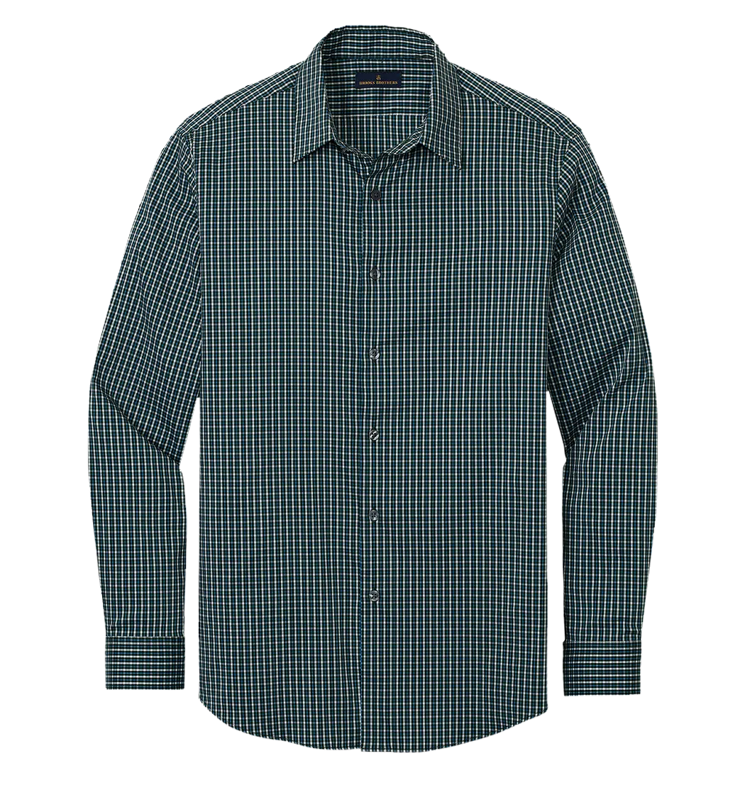Brooks Brothers Custom Men's Tech Stretch Patterned Shirt