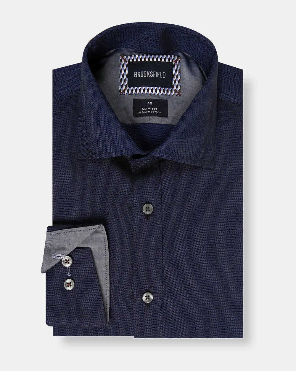 BROOKSFIELD - BFC2225 - Tonal Textured  - Navy