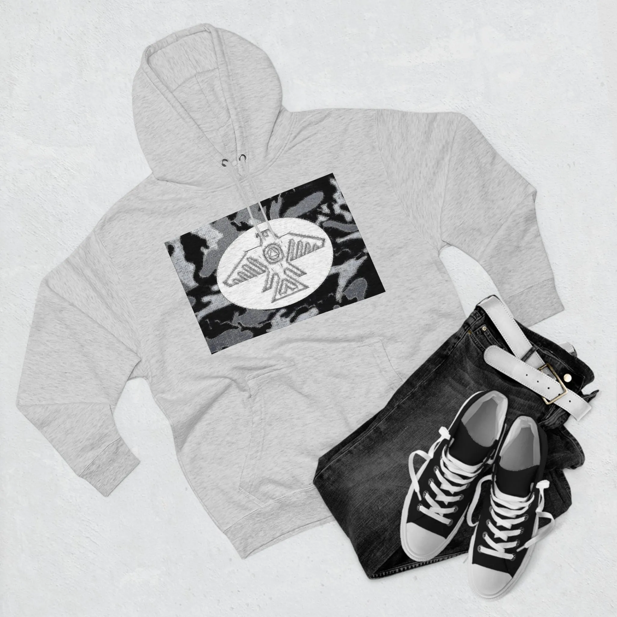 (Camouflage Recovery Thunderbird) Unisex Premium Pullover Hoodie