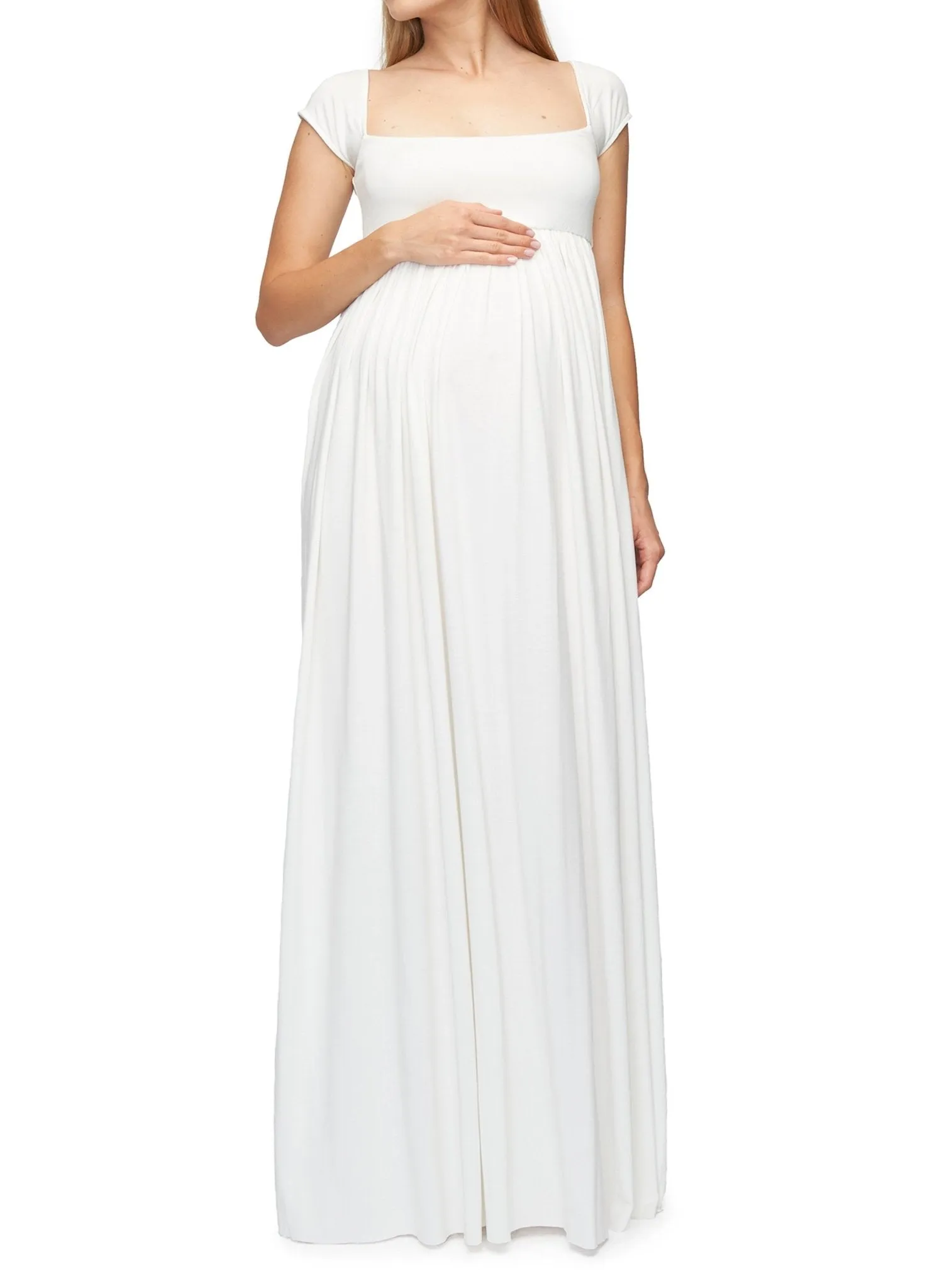 Cap Sleeve Isa Maternity Dress