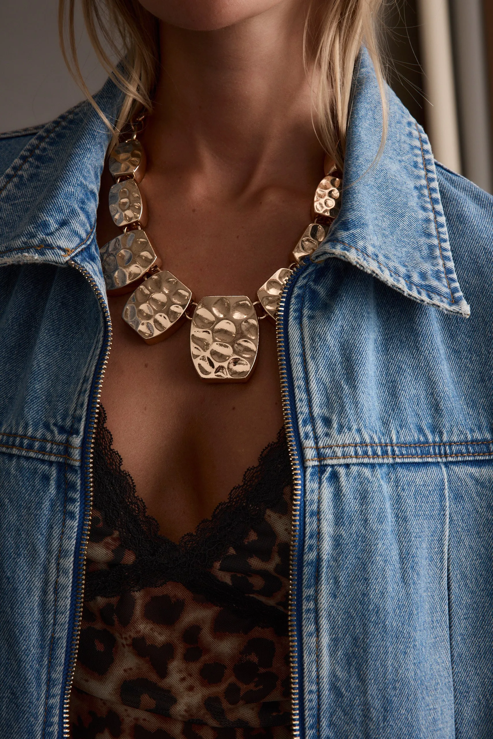 Cecil Gold Statement Necklace