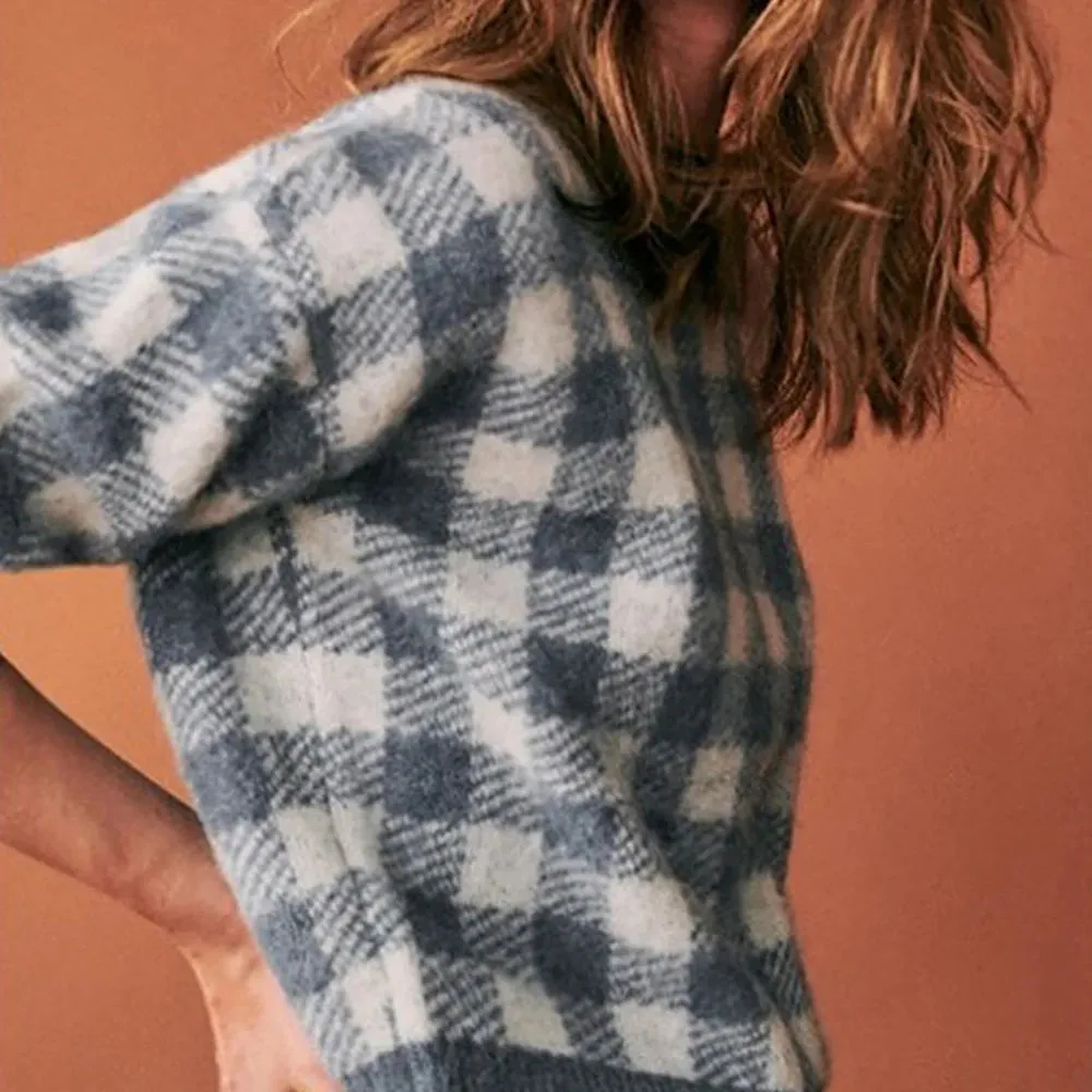 Check Me Out Plaid Sweater