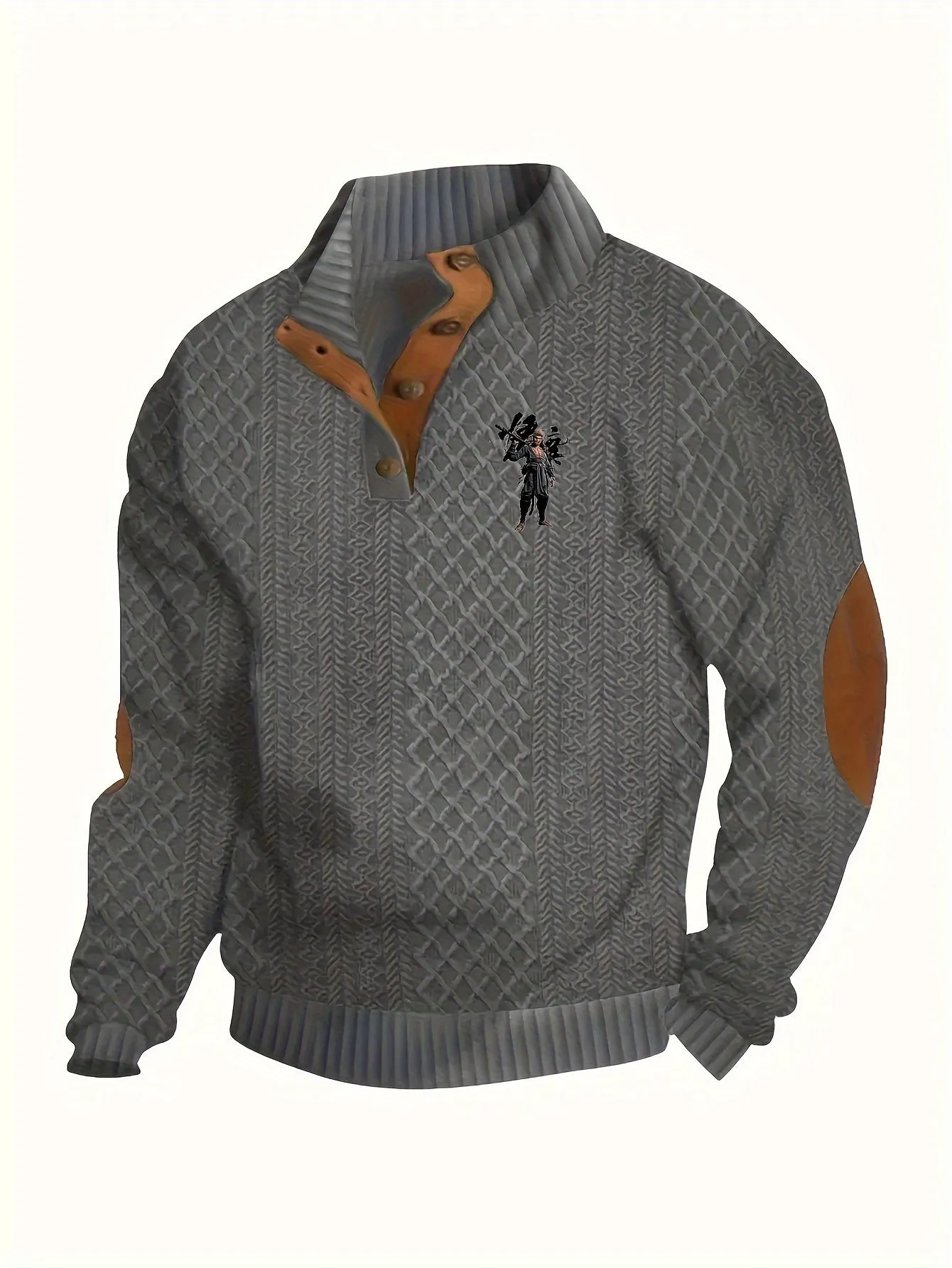 DARLON | Warm Knitted Mens Sweater with Fleece Lining