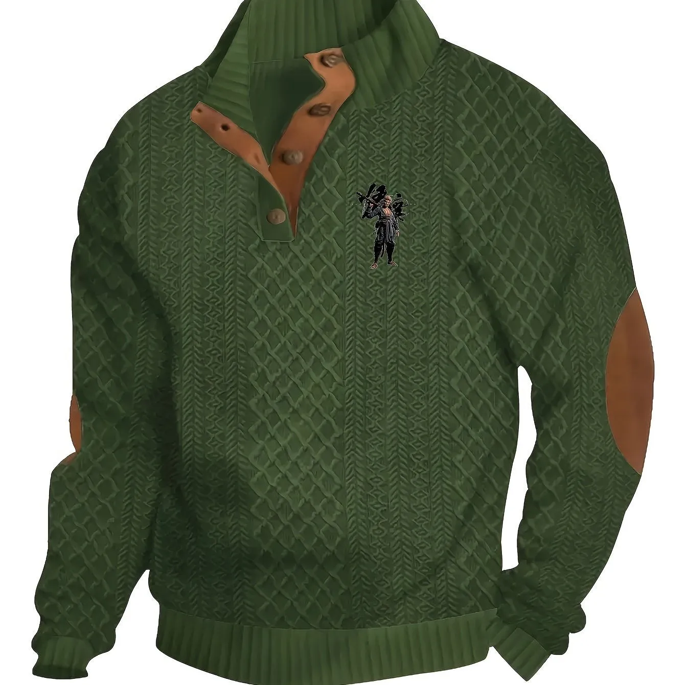 DARLON | Warm Knitted Mens Sweater with Fleece Lining