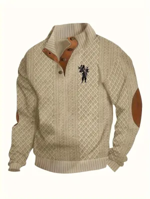 DARLON | Warm Knitted Mens Sweater with Fleece Lining