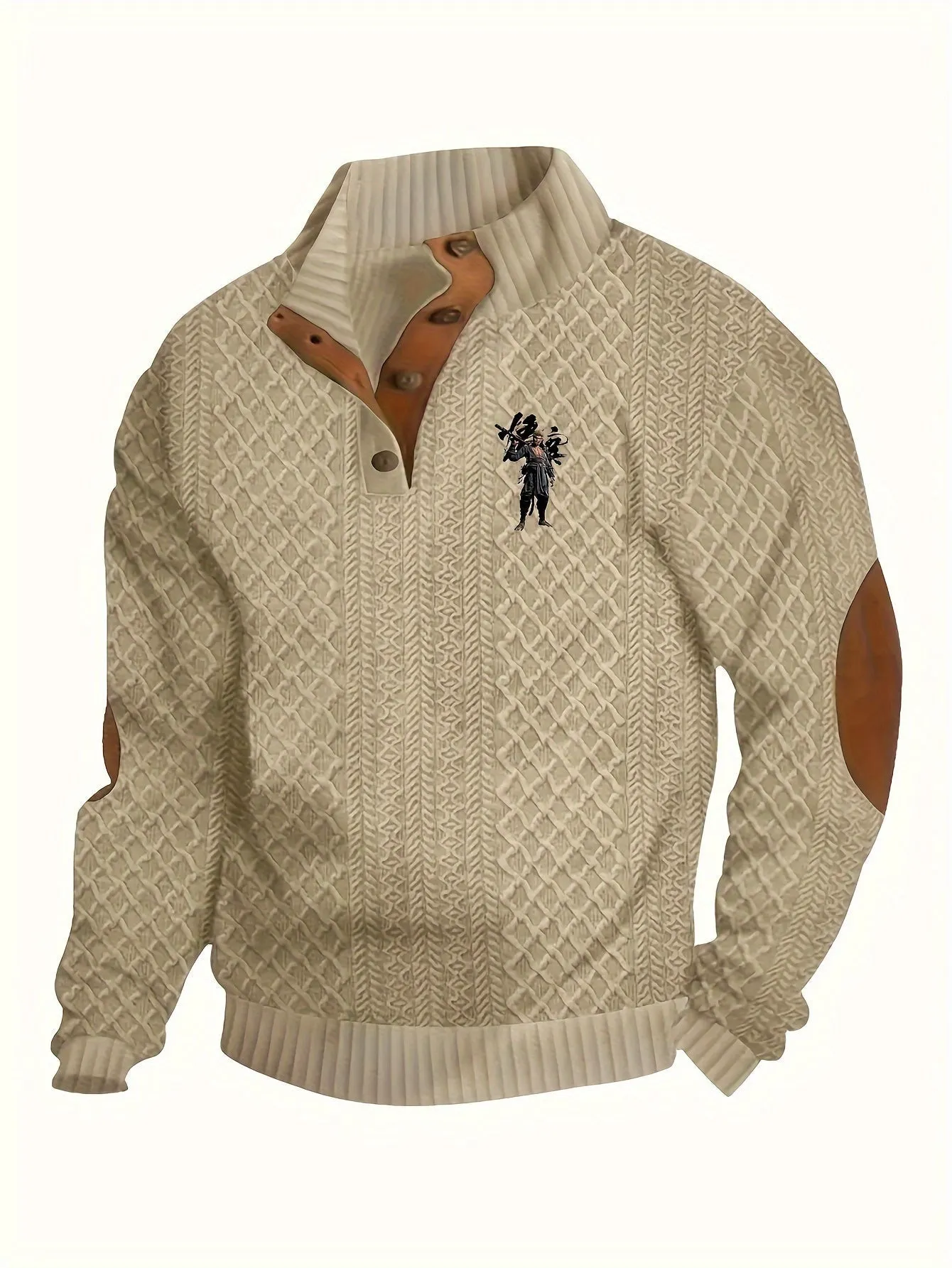 DARLON | Warm Knitted Mens Sweater with Fleece Lining