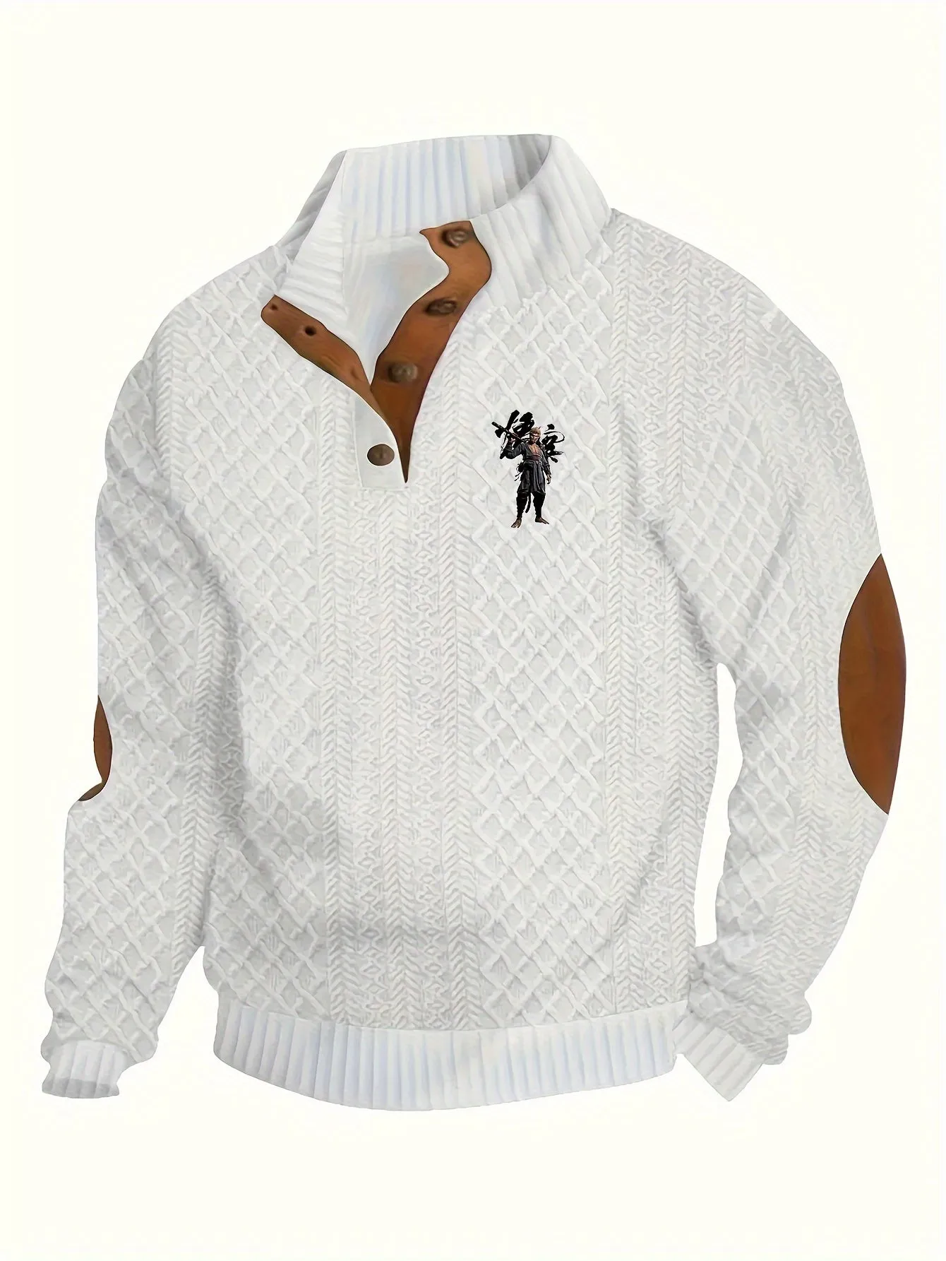 DARLON | Warm Knitted Mens Sweater with Fleece Lining