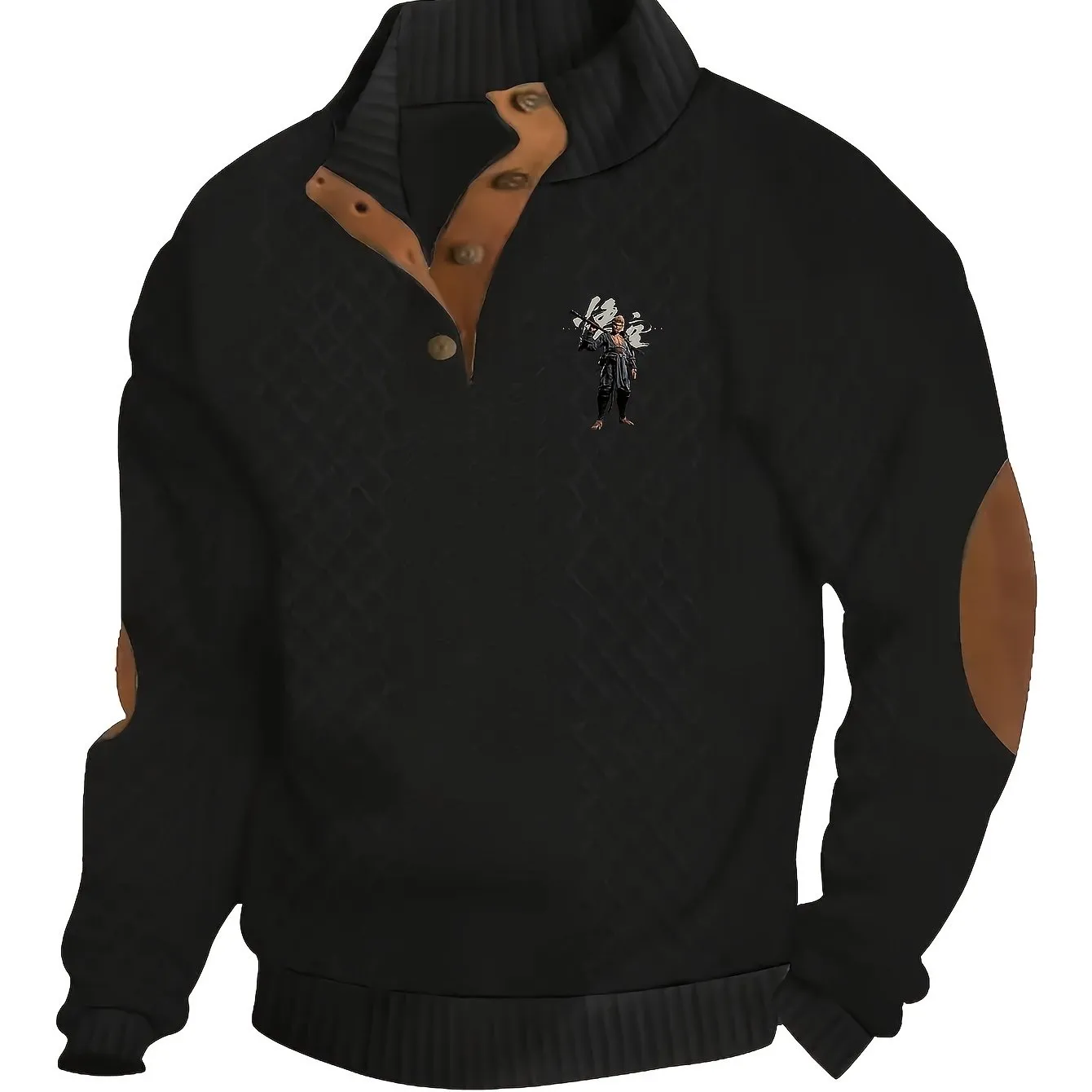 DARLON | Warm Knitted Mens Sweater with Fleece Lining