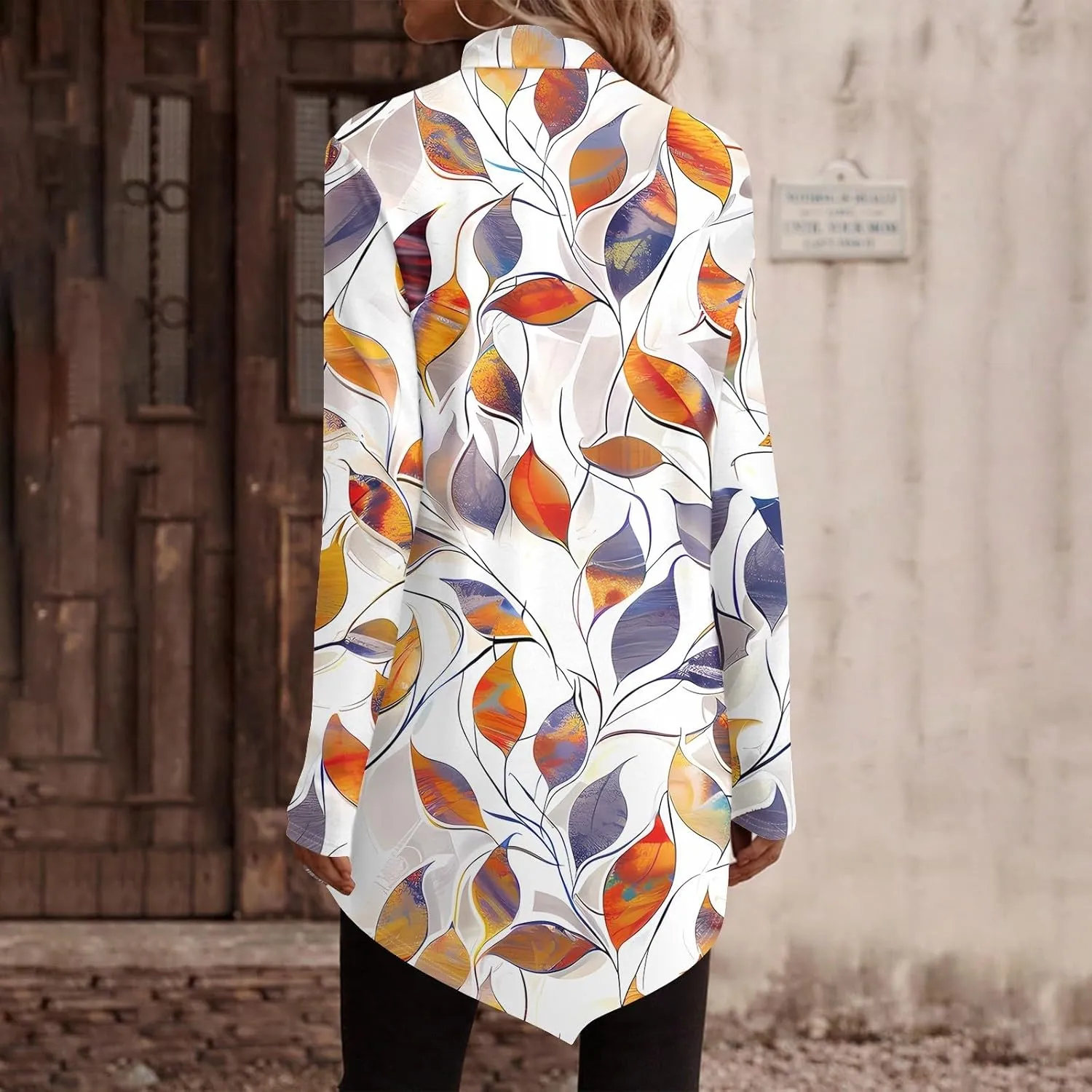 Fall Tops For Women 2024 Casual Long Sleeve Pullover Fashion Print Oversized Sweatshirt Flannel Soft T Shirts