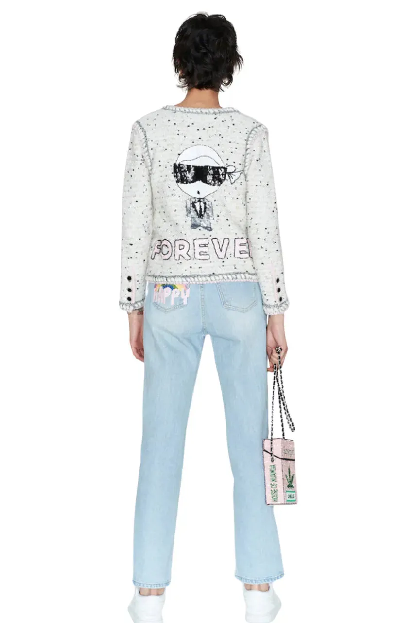 Forever Karletto Knitted Short Cardigan