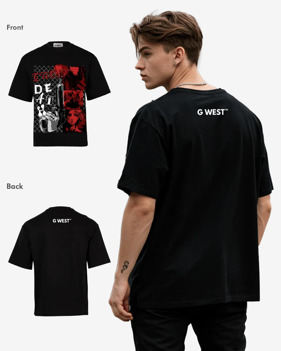 G WEST DEATH OVERSIZED TEE GWROJMT49