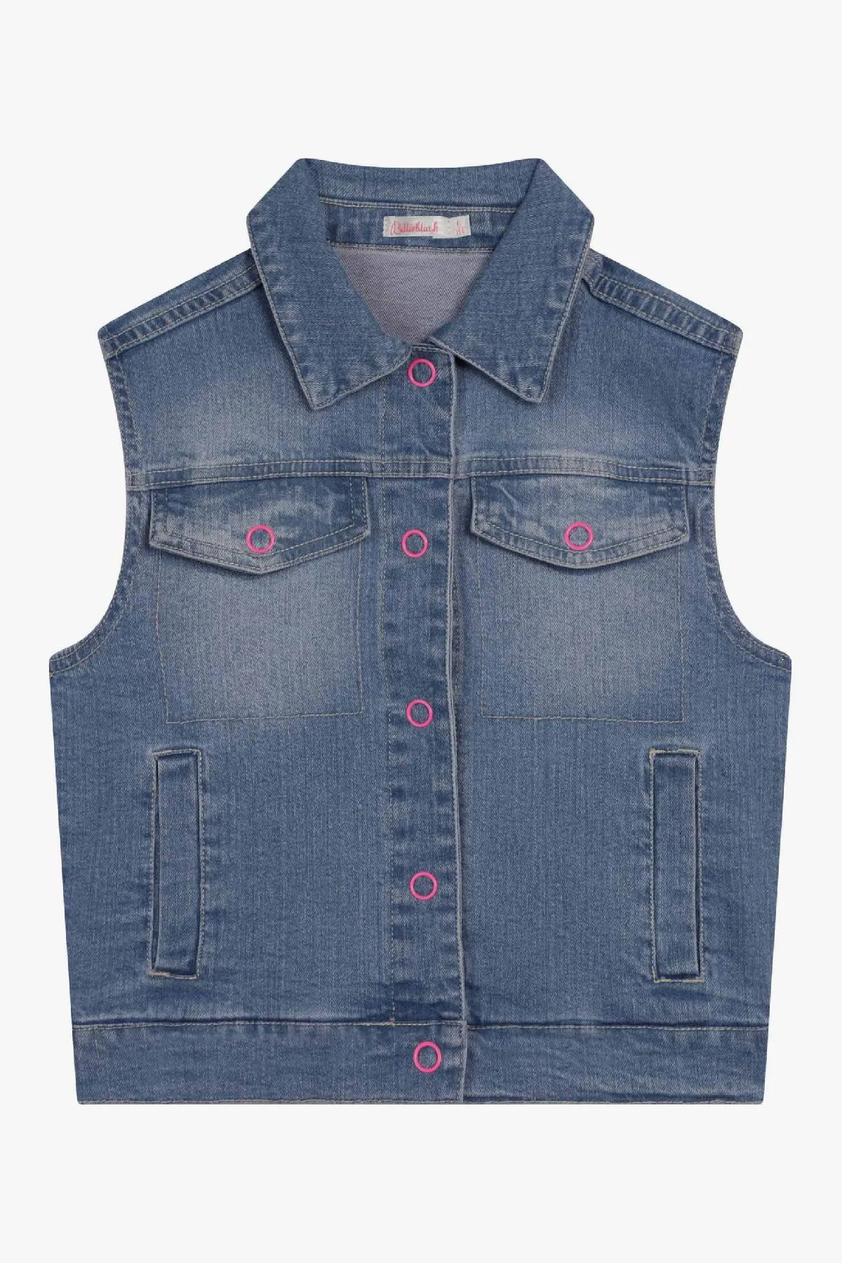 Girls Vest Billieblush Denim Heart
