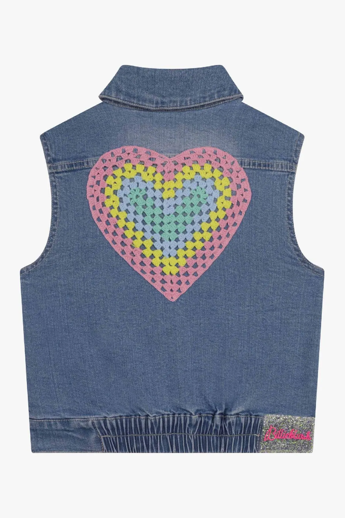 Girls Vest Billieblush Denim Heart