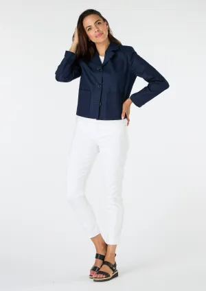 Hailey Navy Denim Jacket - size 10