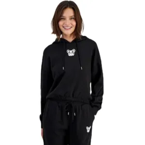 HIPPIE ROSE - Juniors' Graphic-Print Cropped Hoodie
