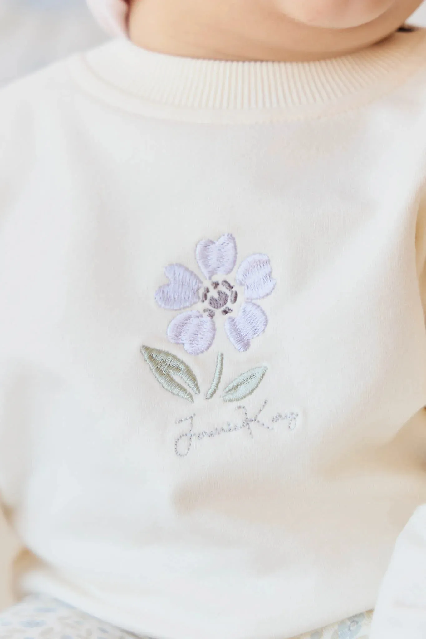 Jamie Kay Organic Cotton Bobbie Sweatshirt Parchment Lola