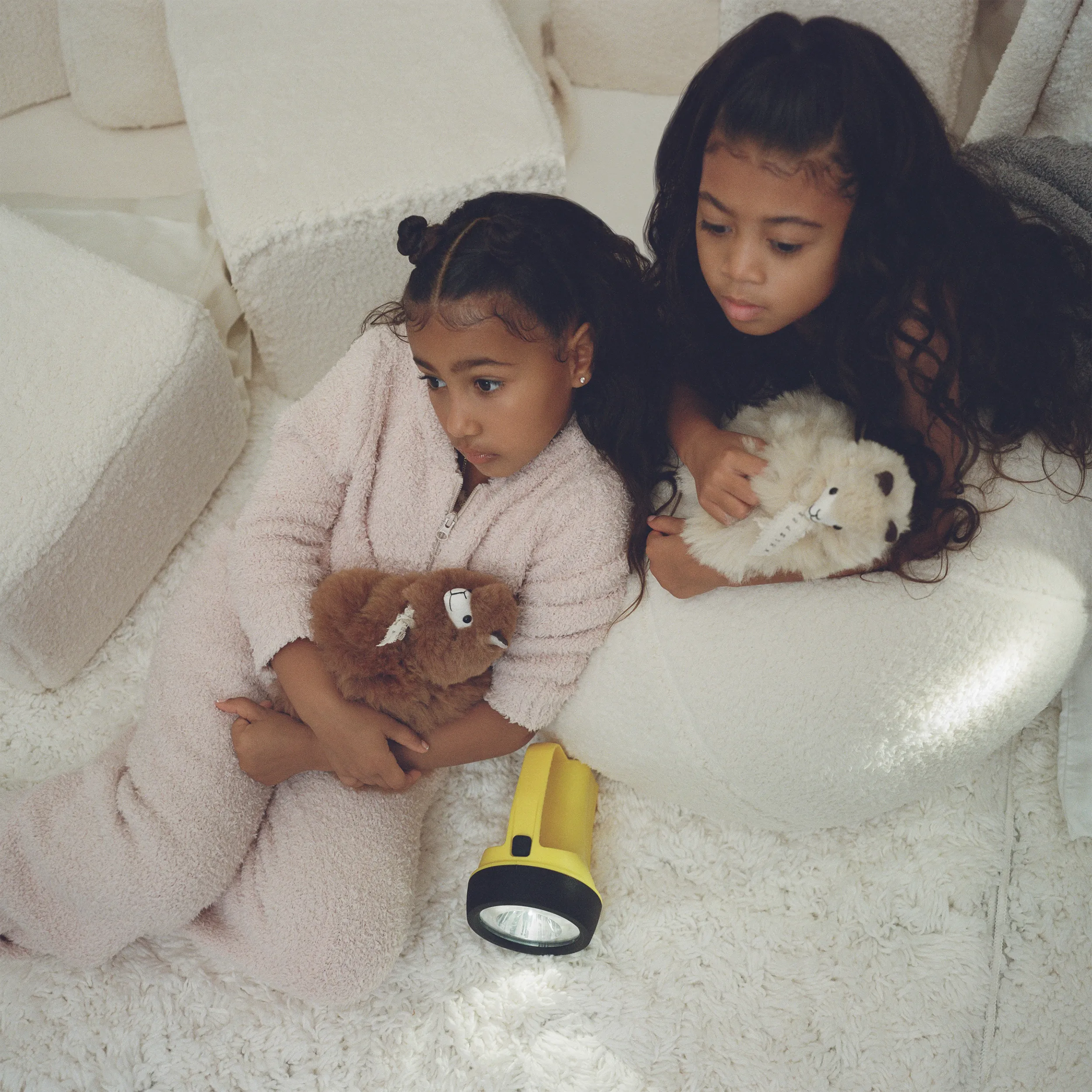 KIDS COZY KNIT HOODIE | CAMEL