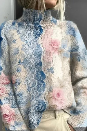 LIEKE - WARM KNITTED TURTLENECK SWEATER