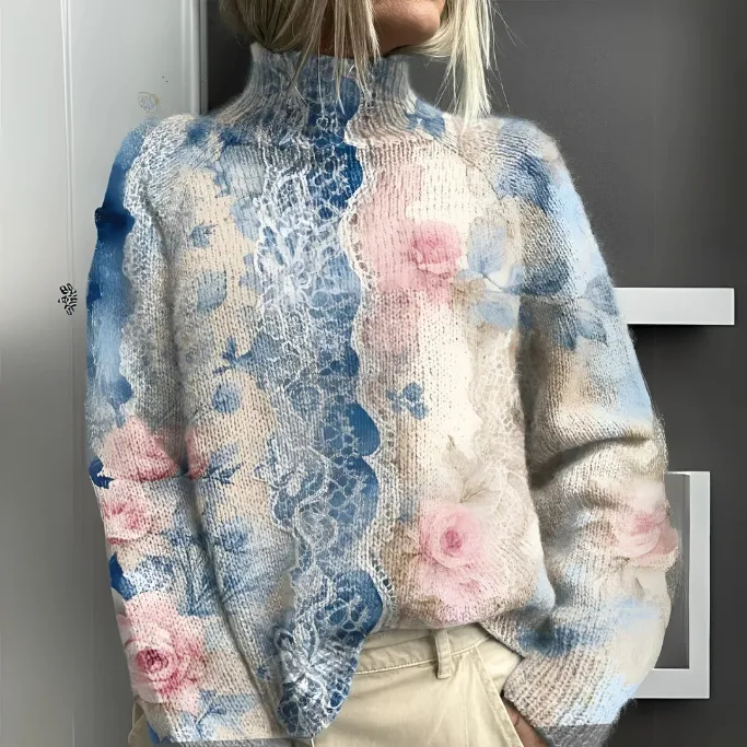 LIEKE - WARM KNITTED TURTLENECK SWEATER