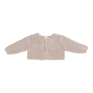 LILETTE  BY LIL LEGS  BY LIL LEGS OAT CHUNKY KNIT SHRUG