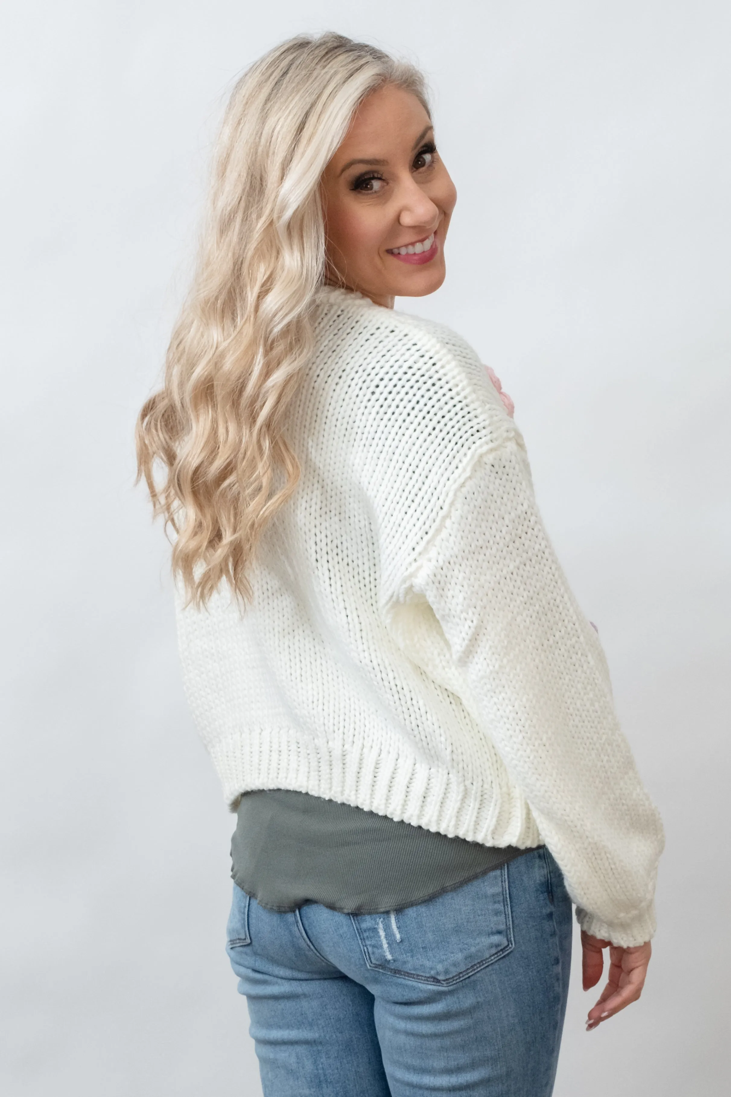 Livvy Pastel Daisy Cardigan