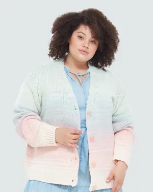 Nancy Ombre Cardigan Sweater | Soft Multi
