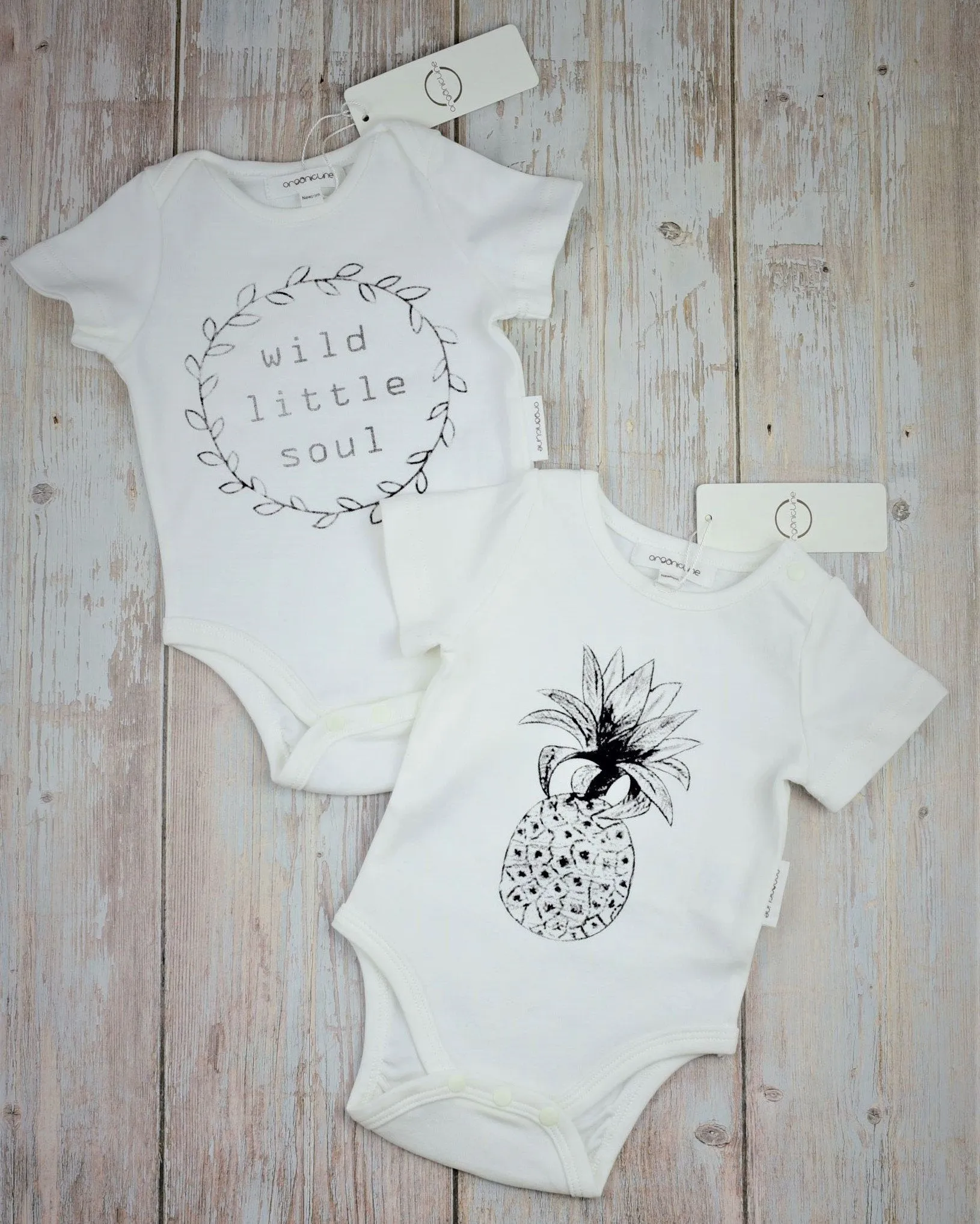 Organic Cotton Bodysuits Two Pack