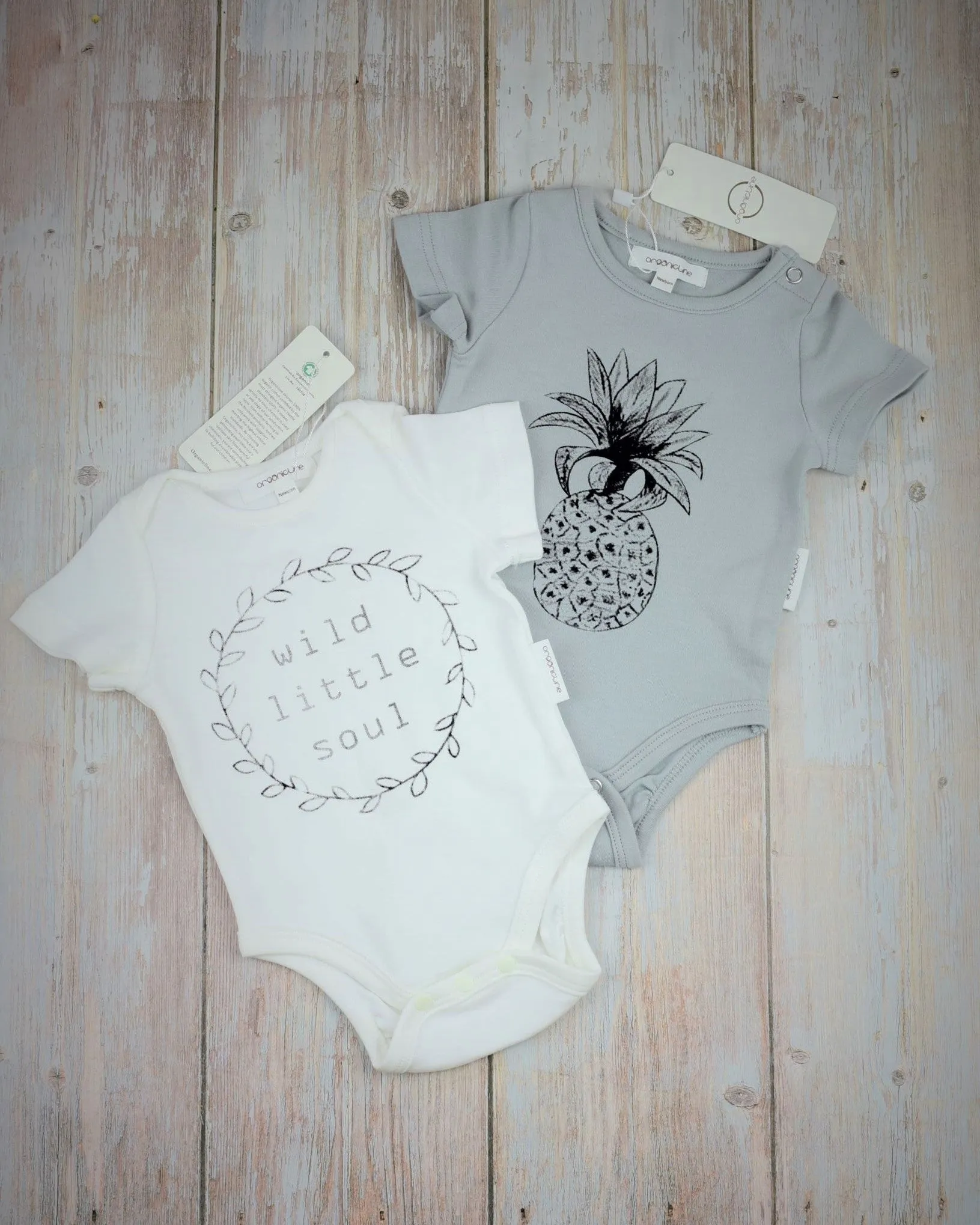 Organic Cotton Bodysuits Two Pack