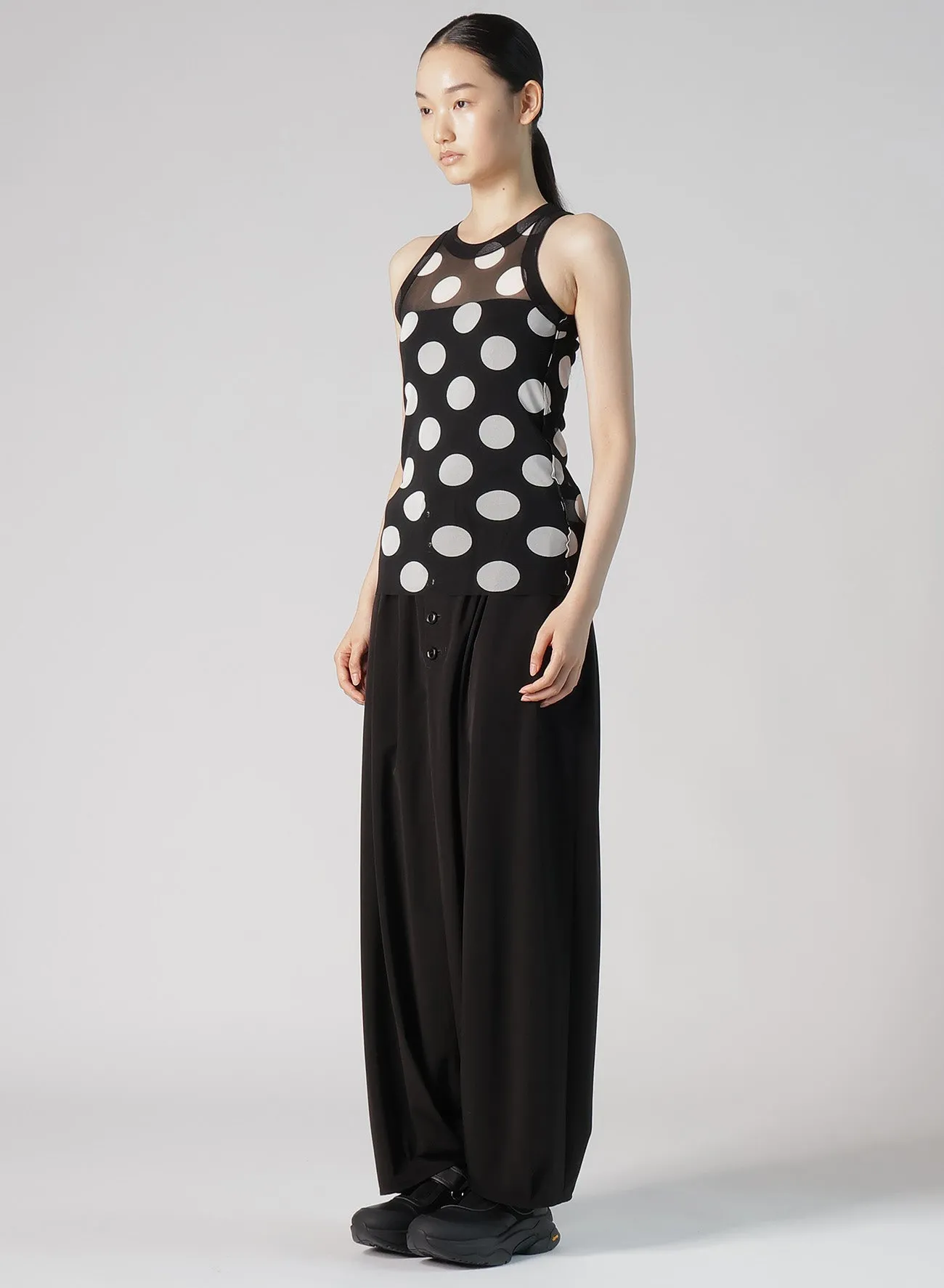 POLKA DOTS TULLE TANKTOP