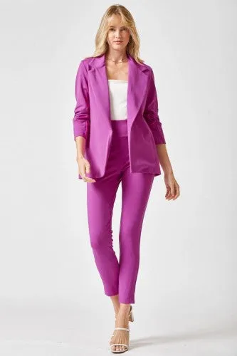 "Ready For Anything" Blazer- Magenta