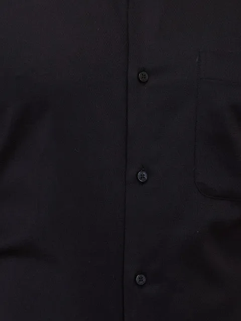 Raymond Men Black Structured Regular Fit Cotton Stain Proff Formal Shirt