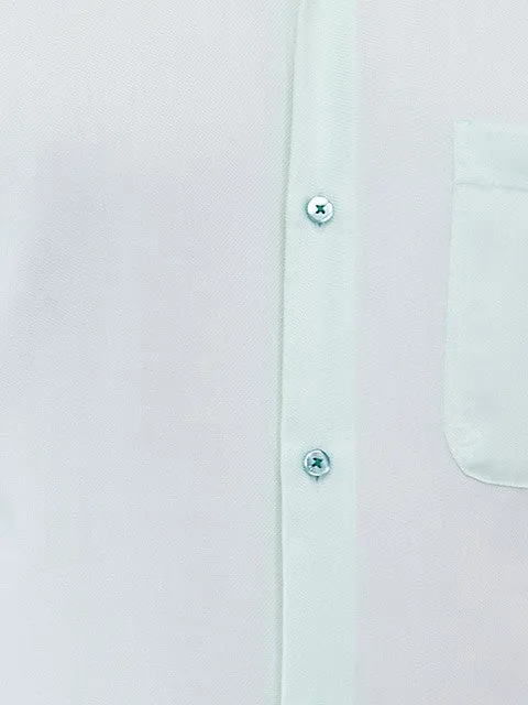 Raymond Men Green Structured Contemporary Fit Cotton Wrinkle Free Formal Shirt