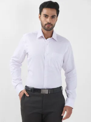 Raymond Men Pink Printed Regular Fit Cotton Formal Shirts