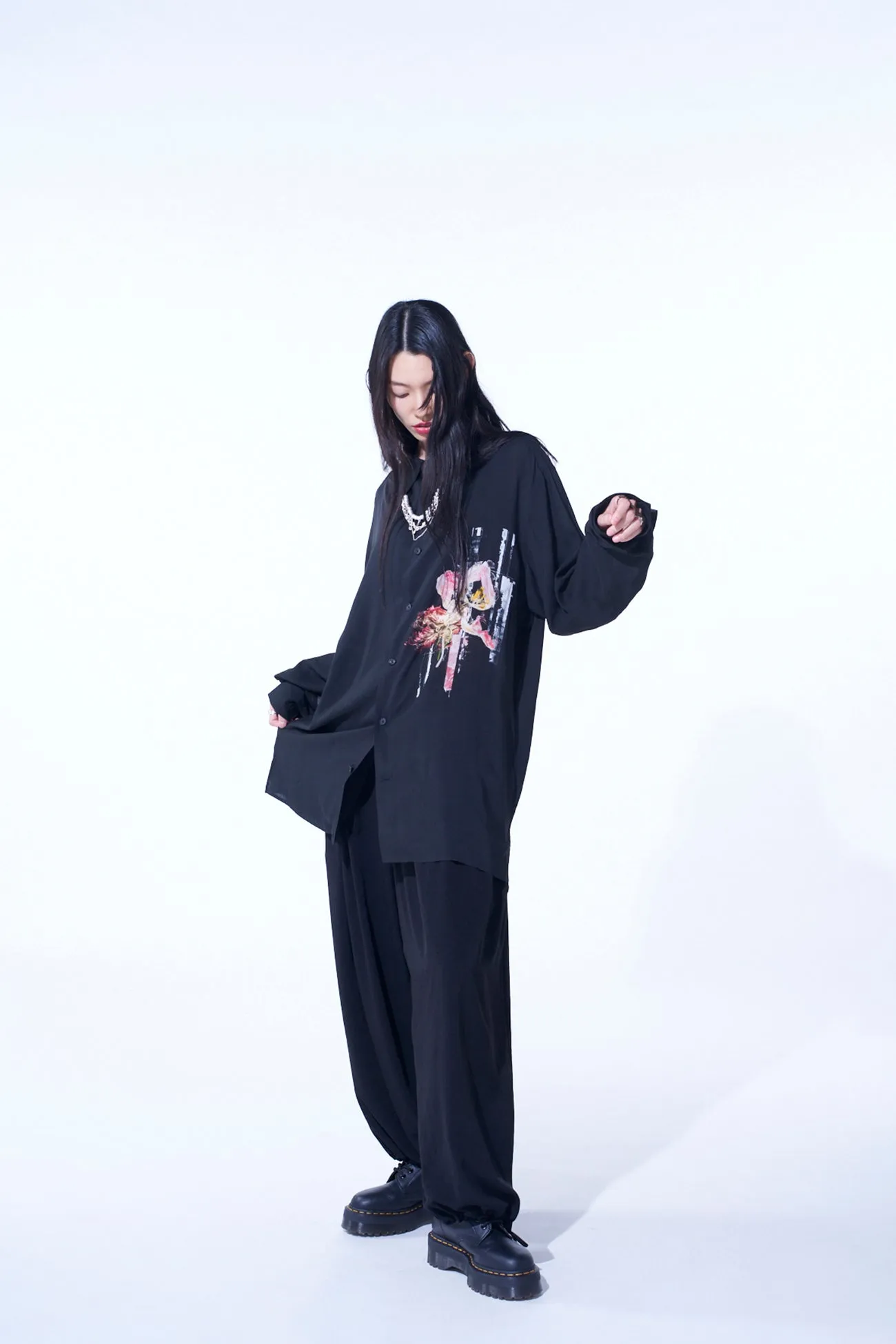 RAYON LOAN LILY PRINTED SHIRT