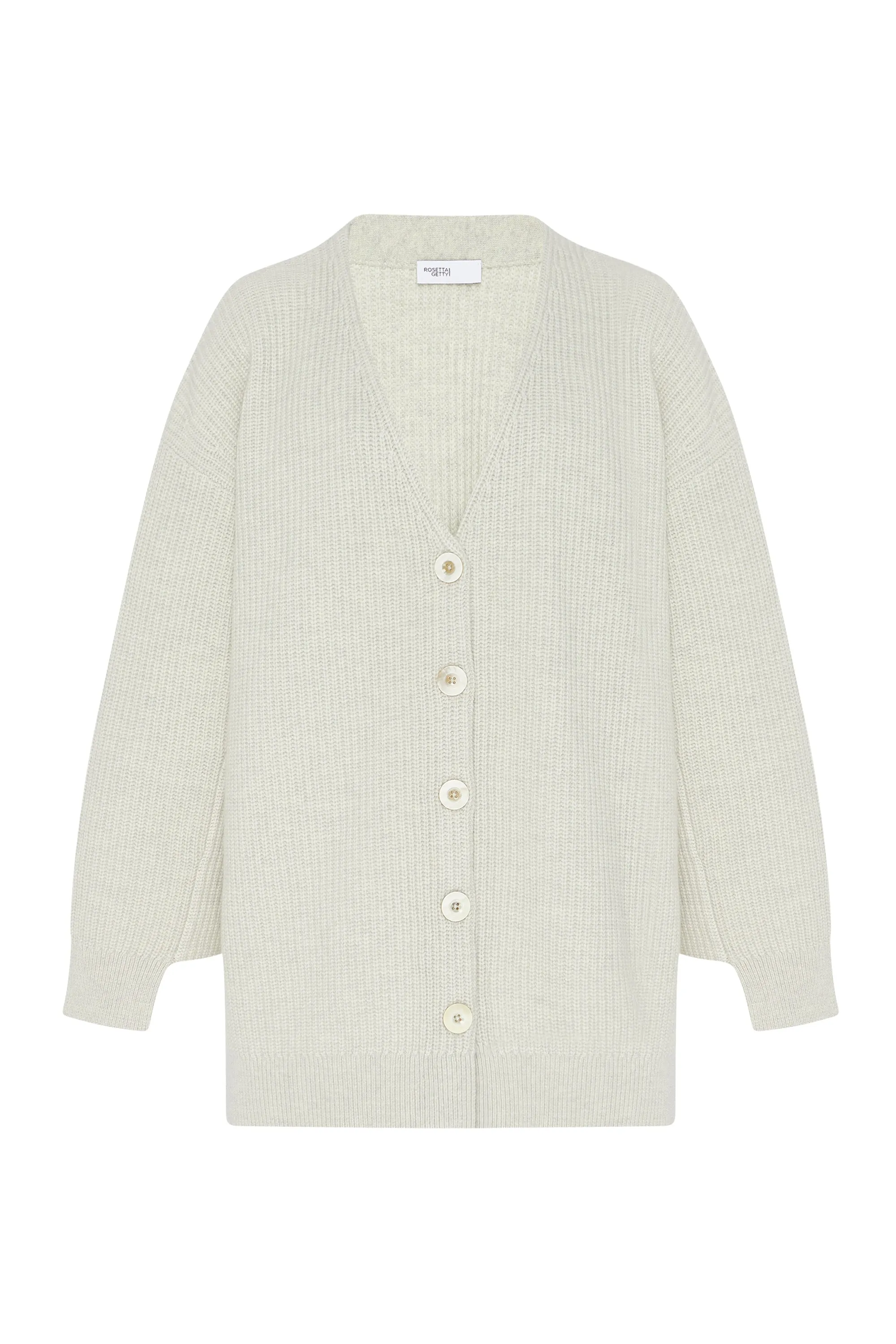 RIBBED PANELED CARDIGAN