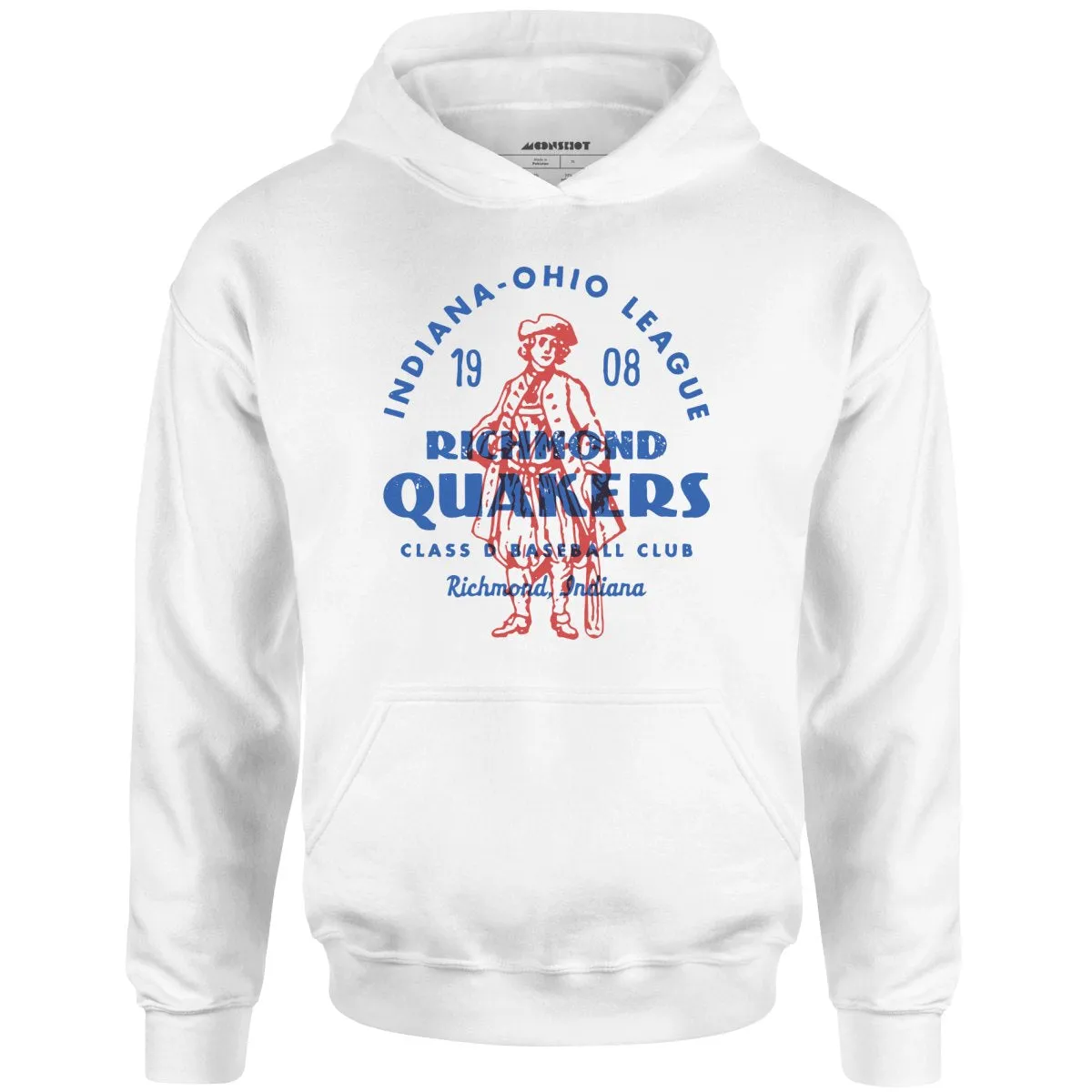 Richmond Quakers - Indiana - Vintage Defunct Baseball Teams - Unisex Hoodie