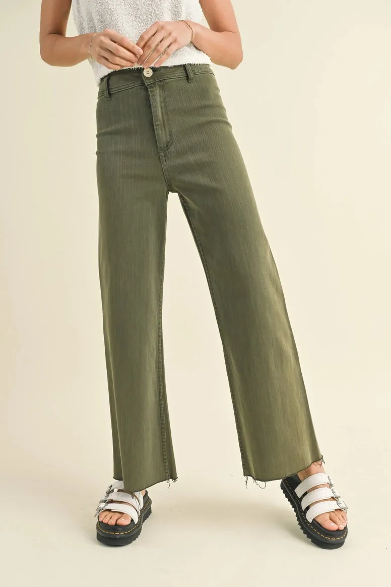 Straight Wide Leg Denim