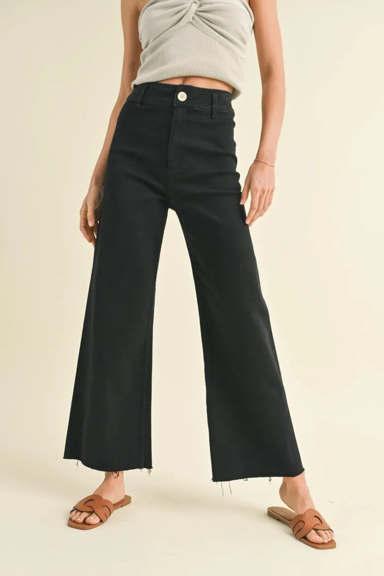 Straight Wide Leg Denim